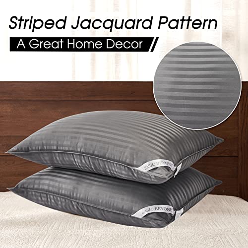 Basic Beyond Queen Size Pillows for Sleeping Soft Down Alternative Pillows Luxury Hotel