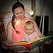 HEART LIGHT DELUXE LED BOOK LIGHT FOR HANDS FREE READING has 3 Lighting Modes, is Flexible, Rechargeable, and Adorable! Keeps the Story Going All Night Long! Includes USB Cord + Bonus Gift Bag (Pink)