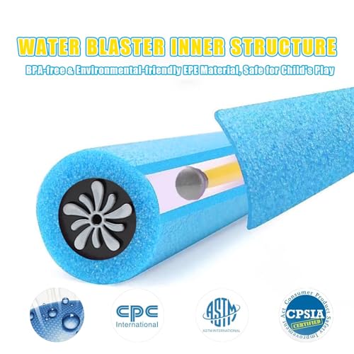 Water Gun Toy for Kid, 10 PCS Foam Squirt Toys for Kids, Foam Water Toy Shooter for Kids 3-10, Pool Toys Water Squirter Soaker Gun for Toddlers Summer Swiming Beach Party