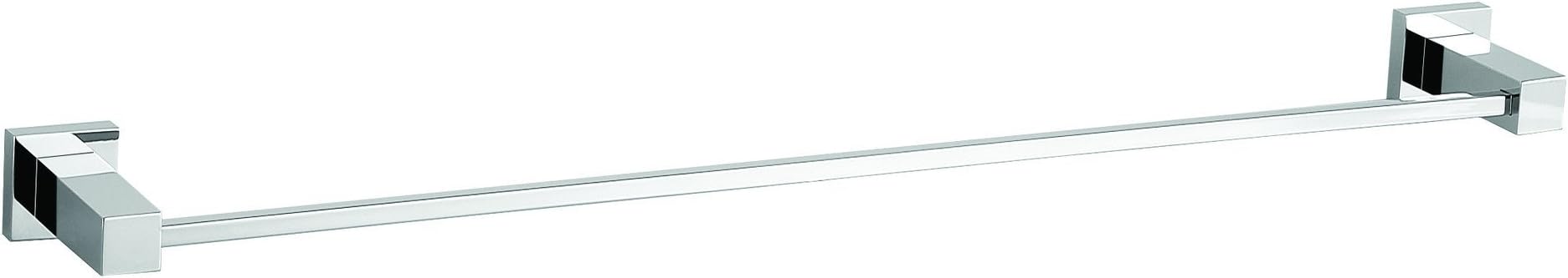 ME Cubo Brass Towel Bar Rail Holder for Bath Rack 24.4", Polished Chrome