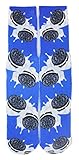 Men's Cool Printed Crazy Colorful Athletic Basketball Sports Crew Tube Socks (Oreo)