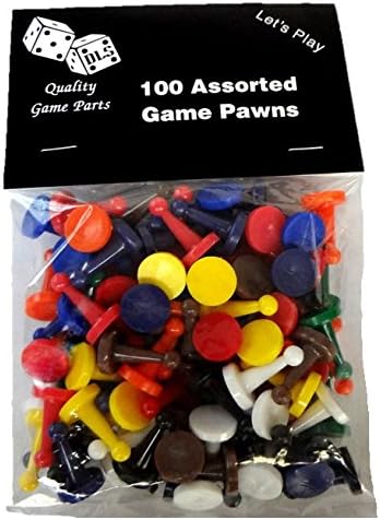 Discount Learning Supplies1000 Assorted Game Pawns - 10 Colors - 100 of Each Color