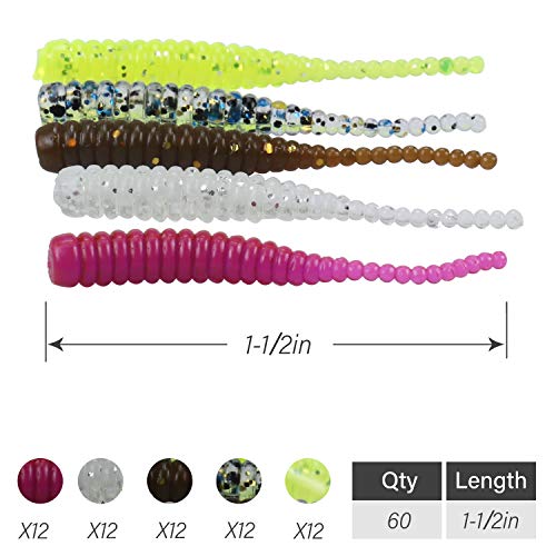 image for RUNCL Anchor Box - Straight Tail Worms, Swimbaits, Soft Fishing Lures 