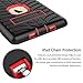 iPad Mini Case, iPad Mini 2 Case, iPad Mini Retina Case, Elegant Choise Heavy Duty Three Layer Armor Defender Protective Case Cover with Kickstand for iPad Mini 1/2/3 (Red/Black)
