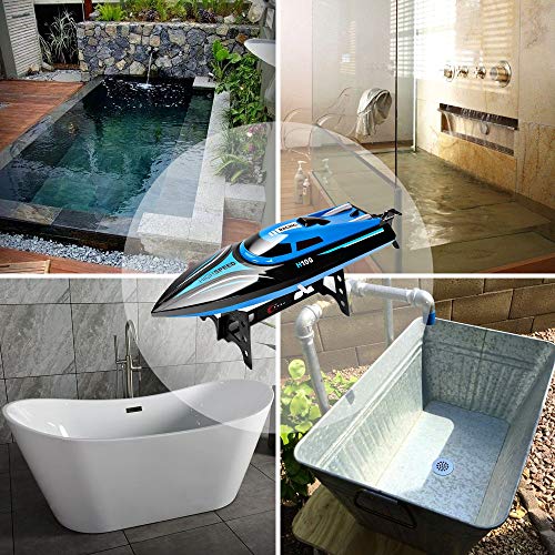 KINGBOT DeXop Remote Control Boat Rc Boat with High Speed Radio Remote Control Electric Racing Boat for Children, Adults (H100)