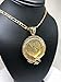 Gold Plated Coin Centenario Mexicano Moneda 50 Pesos Eagle Pendant Chain CZ Oro Cadena 26”