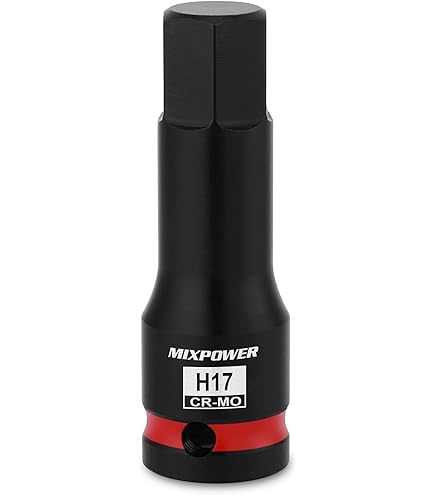 JEUCLEL 17mm Hex Impact Bit Socket, H17 1/2
