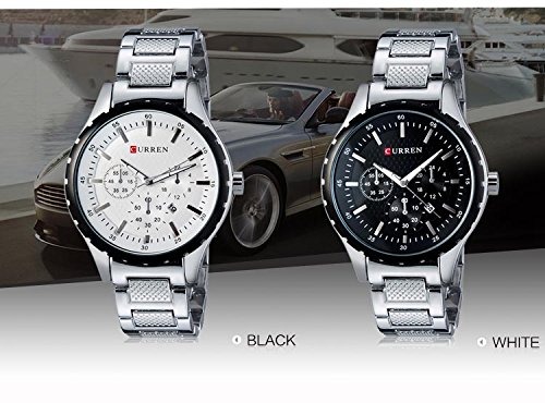 Relojes de Pulsera de la Marca de Moda de los Hombres Relojes de Pulsera Casuales de la Hora de Reloj de Cuarzo analógico - Imagen 7