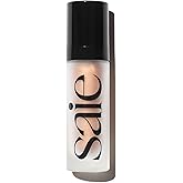 Saie Glowy Super Gel - Hydrating Makeup Primer and Illuminating Glow Serum Enriched with Vitamin C and Squalane Oil - All-Over Liquid Highlighter Makeup for Instant Glass Skin - Sunglow (1 oz)