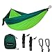 SHINE HAI Double Camping Hammock, Portable Lightweight Parachute Nylon Garden Hammock, Two Persons Bed for Backpacking, Camping, Travel, Beach, Yard