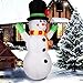 Albrillo Christmas Inflatable Snowman 7Ft Upgraded Christmas Snowman with Lighted Indoor Outdoor Yard Lawn Party Xmas Decorations 5 Stake and 3 Tether