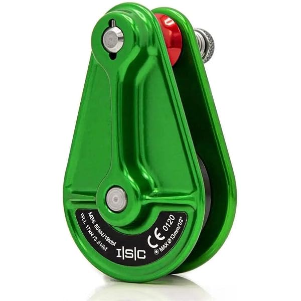 Amazon.com : ISC Compact Rigging Pulley (13mm Rope Max) : Sports 