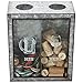 Lily's Home His and Hers Wine Cork and Beer Cap Holder, Makes The Ideal Gift for The Happy and Hydrated Couple, Galvanized Metal (7 3/8