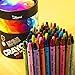Crayons for Toddlers Babies Kids Big Eco Box Colored Crayon Pack 60 64 Unique Colors Classroom School Supplies Wax Color Bulk Large Count Not Washable (64-Set Unique Colors)