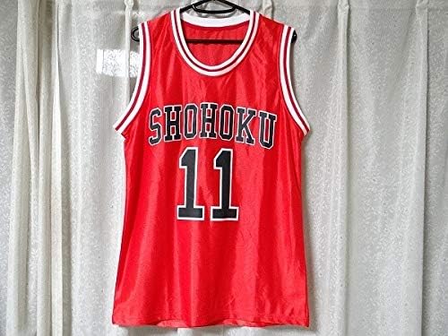 Amazon 新品 スラムダンク 湘北 ユニフォーム 流川楓 11番 タンクトップ コスプレ 衣装 フリーサイズ コスプレ 仮装 通販