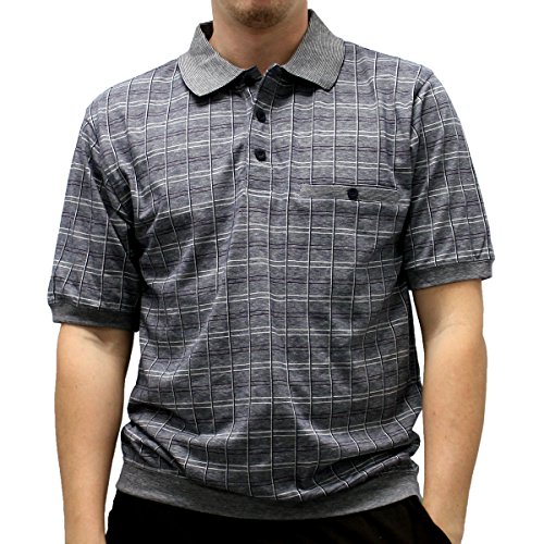 Banded Bottom Classics by Palmland Jacquard Short Sleeve 6190-170 Navy