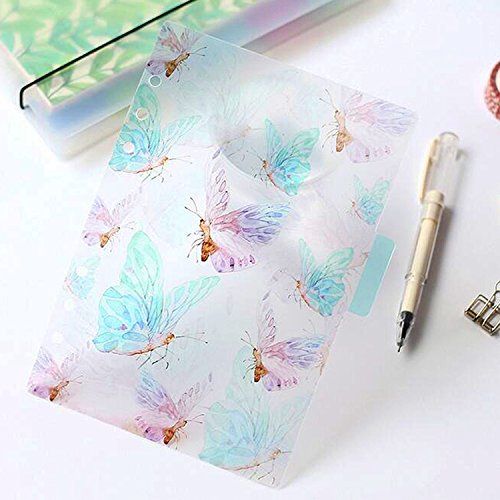 Rancco A7 Binder Index Dividers/PVC Insertable Index Page, 2 Sets 12 Pcs Translucent Binder Tab Cards for Filofax Notebook/Travel Diary Journal/Planner - Thumbnail 7