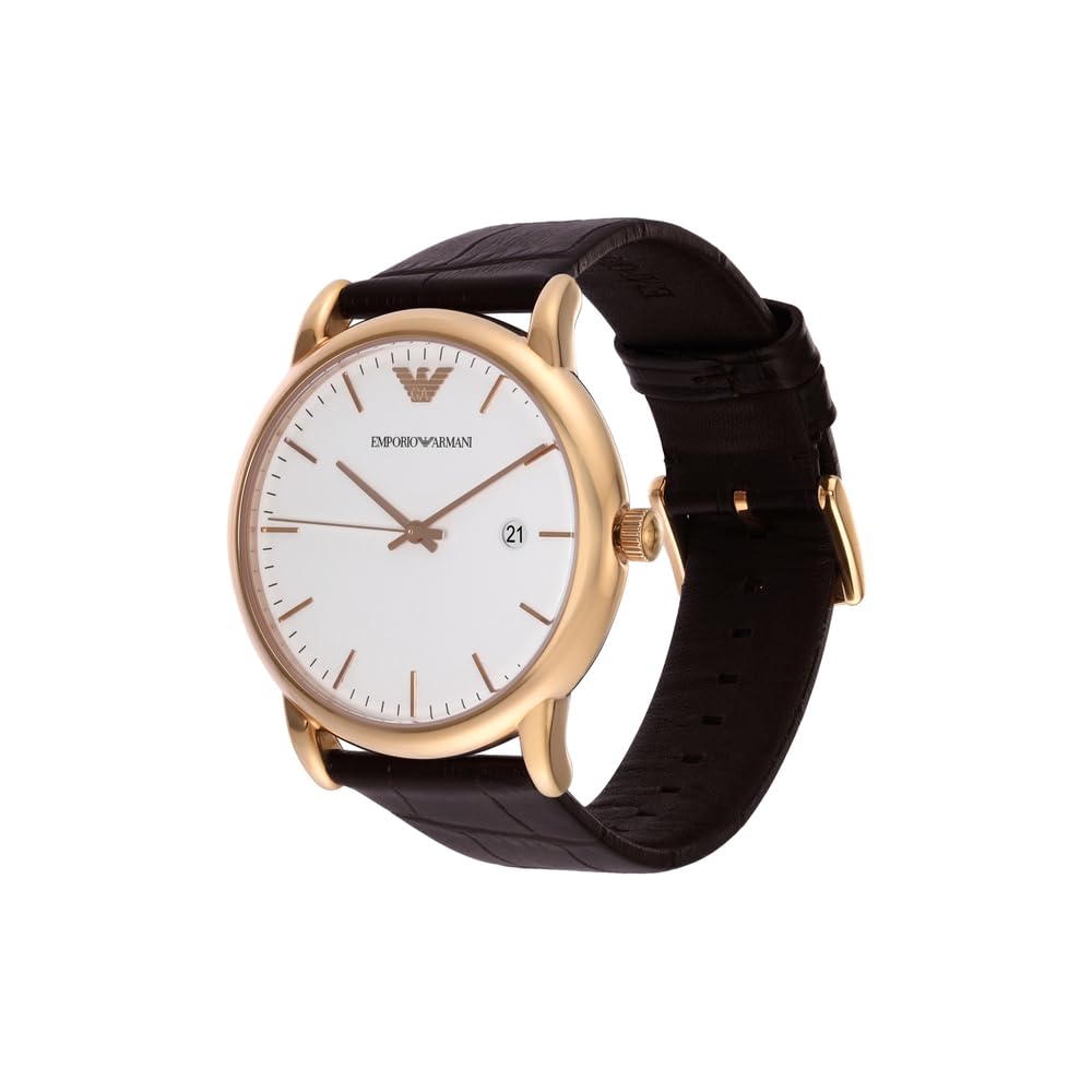Emporio Armani Automatic Self-Winding Dress Watch with Stainless Steel Or Leather Band