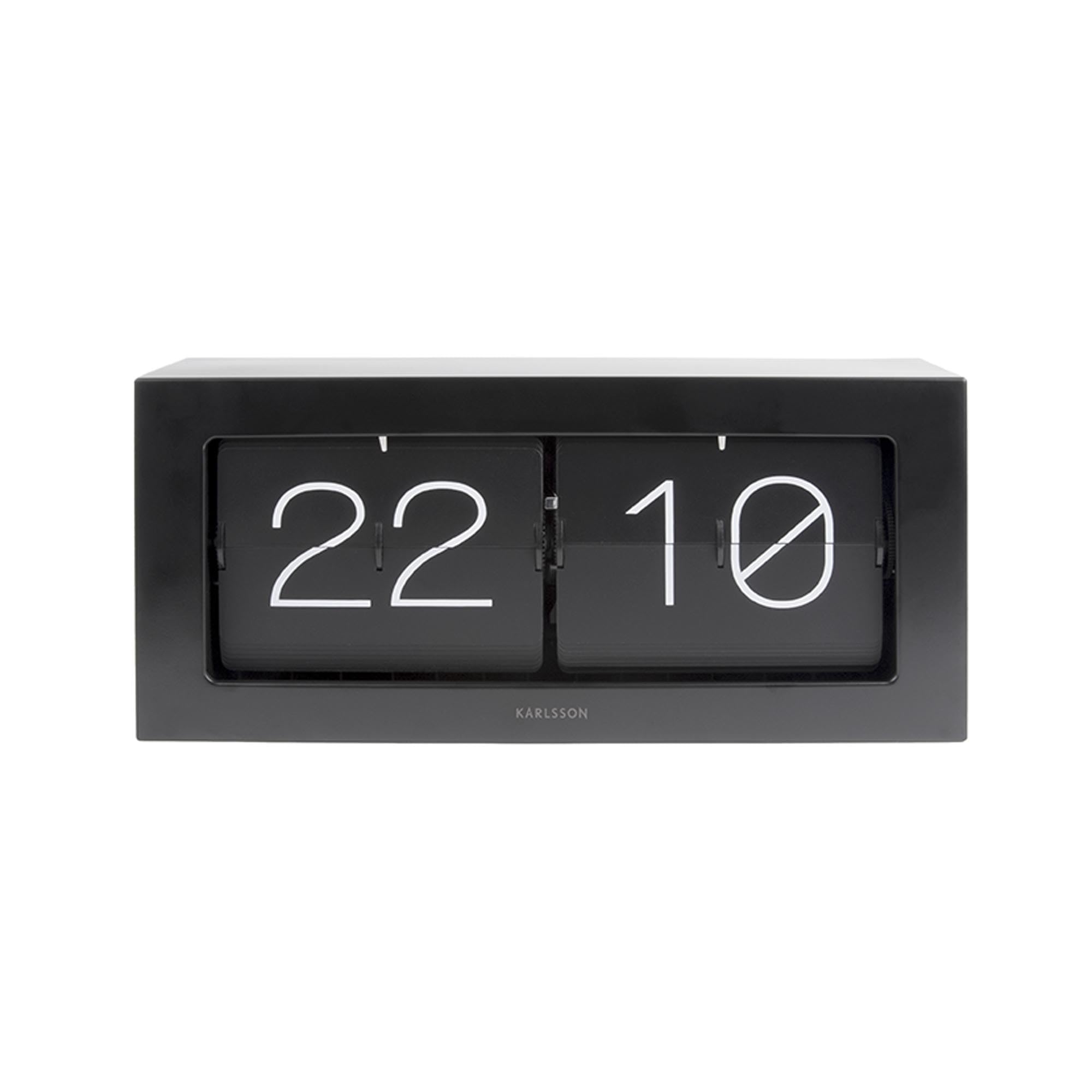 Karlsson KA5642BK Contemporary Table Clocks, Color - Black