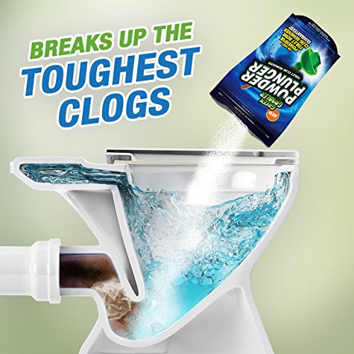 POWDER PLUNGER Toilet Bowl Clog Remover Toilet Clog Eliminator