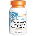 Doctor's Best, Betaine HCl, Pepsin & Gentian Bitters, 360 Capsules