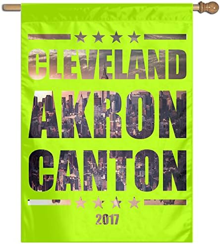 Cleveland Akron Canton Forestgreen 27"x37" Garden Flag,Country Flag,outdoor Home Flag,Garden Flag Banner City Flag