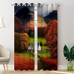 Batmerry Fall Valleys Landscape Blackout Curtains