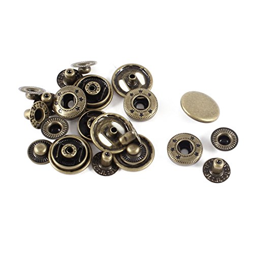 uxcell Metal Poppers Sewing Press Studs Buttons Snap Fastener 17mm 6