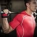Harbinger FlexFit Non-Wristwrap Workout Weightlifting Gloves with Flexible Cushioned Leather Palm (Pair) Red/Black X-Large