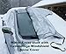 SnowOFF Camouflage Car Side Mirror Snow Covers Set – Protect Auto Exterior Rear View Mirrors from Snow Ice Frost – BONUS Cloth – Automotive Door Armor - Fit Cars, CRVs some SUV - Like Windshield Cover