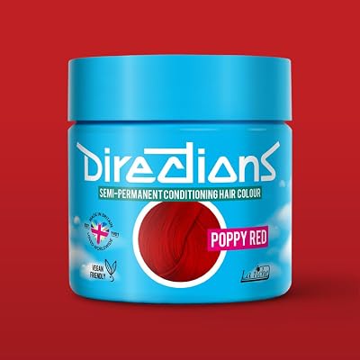 La Riche Directions Poppy Red Semi-Permanent Hair Color 100ml Tub 2x
