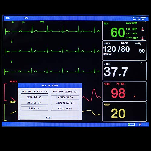 8 Inch LCD Screen Patient Monitor Vital Sign 6 Parameter - Thumbnail 4