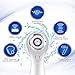 Hangsun Electric Face Brush SC200 Facial Brush Waterproof Sonic Cleansing System Portable Face Exfoliator Rechargeable Cleanser Massager Scrubber with 3 Replacement Heads for Body Skin Care (White)