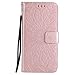 Galaxy S6 Edge Plus Case,Durable Lightweight PU Leather Embossed Flip Cover with Inner Soft Bumper Shockproof Wallet Cover with Magnetic Closure for Samsung Galaxy S6 Edge Plus -Sunflower Rose Gold
