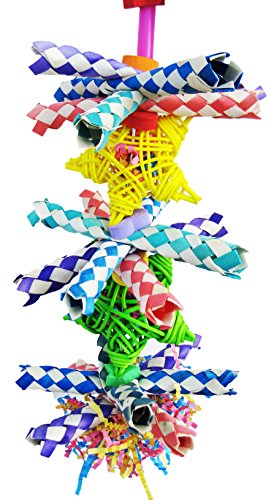 Bonka Bird Toys 1586 Duo Foraging Star Shred Bird Toy parrot cage toys cockatiel african grey