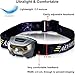 USB Rechargeable LED Headlamp Flashlight - Super Bright, Waterproof & Comfortable - Perfect Headlamps for Running, Walking, Camping, Reading, Hiking, Kids, DIY & More, USB Cable Included