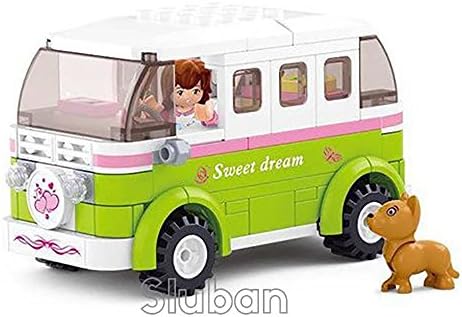 Sluban Girl's Dream Touring Wagon - 158 Pieces (Brand New in Original English Box) 100% LEGO Compatible - Educational Toy - Building Blocks (M38-B0523)