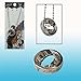 Sword Art Online Necklace Stainless Steel Rotating Rings Pendant Necklace