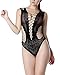 SAN.COMO Women's Seamless Mesh Chemise Lingerie Baby Doll Minidress One Size