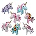 6 Pack 3D Unicorn Walking Animal Balloons - Aluminum Foil for Birthday Party Decorations, Wedding, Baby Shower Supplies - 6 Styles