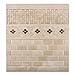 2 X 4 Crema Marfil Marble Polished & Beveled Brick Mosaic Tile - 6