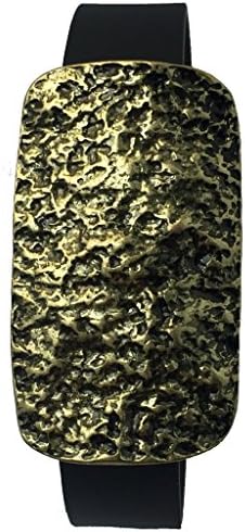 Fitbit Alta, Fitbit Charge/ Charge HR, Fitbit Flex, Jawbone Up Jewelry - Accessorize Your Fitness Tracker Bracelet - Hammered Antique Aged BELIZE Accessory (Fitbit Alta/ Fitbit Flex/ Jawbone Up)