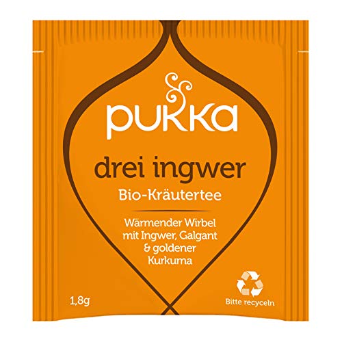 Pukka | Bio-Kräutertee âDrei Ingwerâ | Ingwer, Kurkuma und Galgant | 4 x 20 Teebeutel – Bild 4
