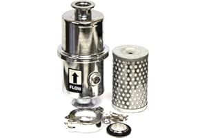Across International SMF-010 AI New EZ-Swap Vacuum Pump Exhaust Oil Mist Filter with KF25 Fittings for Degassing Chambers Vacuum Ovens