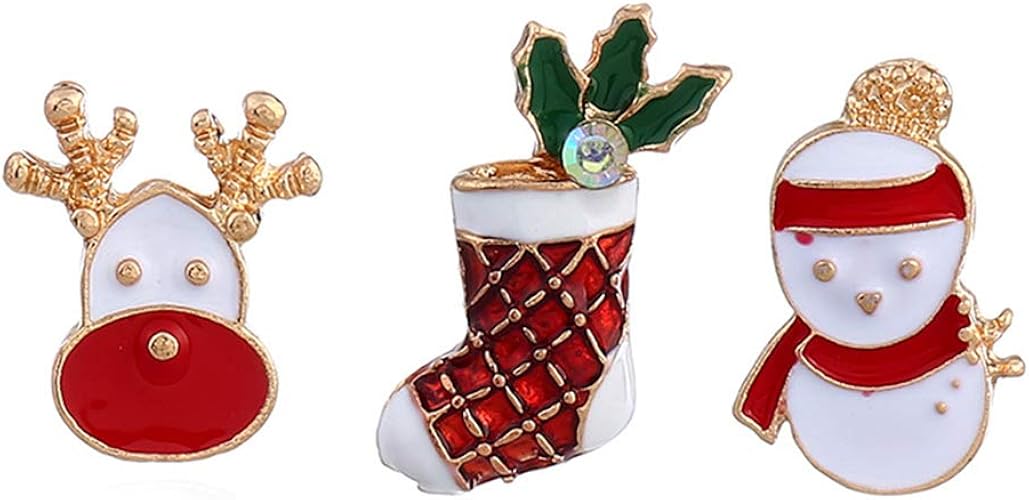 Amazon Ruikeyクリスマス ファッション レディース クリエイティブ おしゃれ 可愛い ブローチピン パーソナリティ アクセサリー ジュエリー プレゼント 贈り物 合金 ブローチ 通販