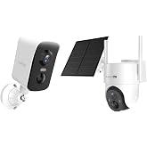 Arenti 4G Solar &amp; WiFi Security Camera System: 2K 4G LTE Cellular Camera with 8W Solar Panel (AOV 24/7 Recording) + 3MP Wireless Magnetic Battery Camera (340&deg; Pan), Night Vision, AI Detection, 2-Pack