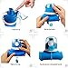 BBD Collapsible Water Bottle 750ml/ 26 oz – Leak Proof Silicone Foldable Sports Water Bottle BPA Free (Blue)