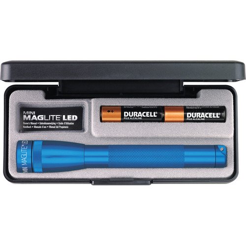 Maglite Mini LED 2-Cell AA Flashlight in Presentation Box, Blue