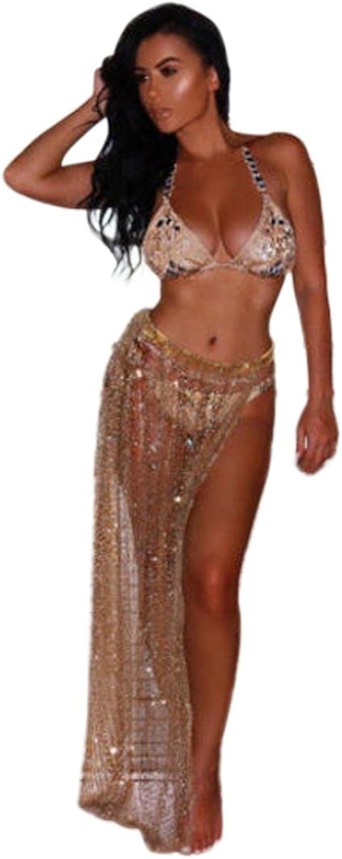 sequin sarong skirt
