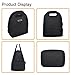 MIER Dual Compartment Insulated Lunch Box Bag Reusable Cooler Bag for Men, Women, Boys(Black)